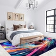 thumbnail image 4 of Sports Football Area Rugs, Painted Game Carpet, Washable Non Slip Low Pile Soft Rug for Entryway Bedroom Decor Mat 5ftx8ft, 4 of 8