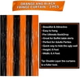 thumbnail image 5 of Goodwill Halloween Fringe Curtain - 8x6.4 Feet, Pack of 2 |, Construction Birthday, Halloween | Black Orange Door Streamers for Graduation Party Decorations 2022 Black and Orange Foil Fringe Curtain, 5 of 8