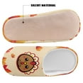 thumbnail image 4 of Chaqlin Thanksgiving Turkey Cotton House Shoes Soft Warm Cozy Comfy Washable Cute Trendy Retro Gifts Guest Women Slippers, 4 of 7