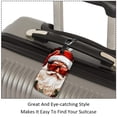 thumbnail image 3 of Square 2Pack PU Leather Santa Claus Cruise Luggage Tag with Privacy Cover and Name ID Tag for Travel Handbags Backpacks Luggage Tags, 3 of 6