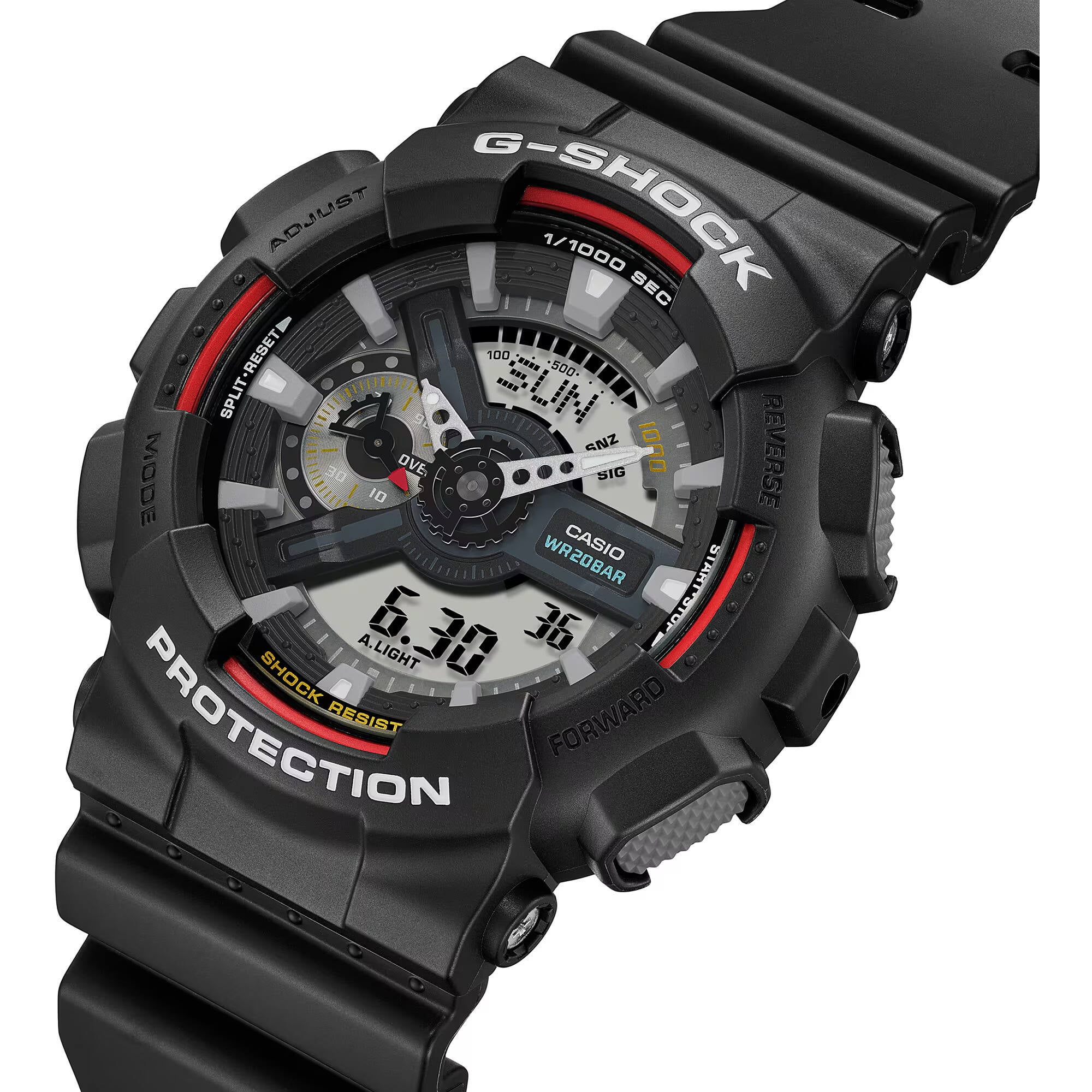 Casio GA110RL-1A Men's G-Shock Black and Grey Ana-Digi Dial Watch