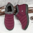 thumbnail image 6 of Leozcaa Womens Snow Boots Winter Warm Booties Anti-Slip Ankle Boots Outdoor Slip On Waterproof Booties, 6 of 7