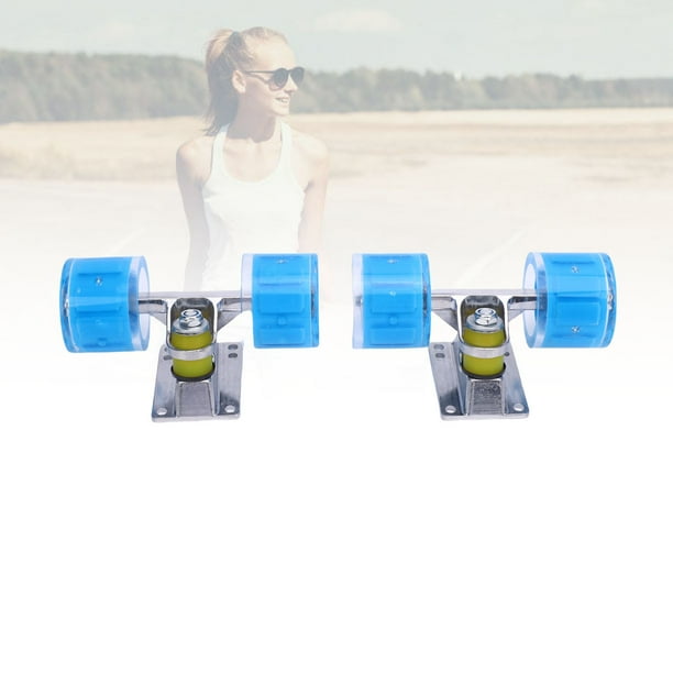 Set De Ruedas De Patineta, Tablero De Crucero De 3.2 Pulgadas Camiones De aleación De Aluminio Con Ruedas De Fricción De Núcleo Magnético De 55x45 Mm Para Para Ir.