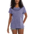 thumbnail image 4 of T-shirt d'Été pour Femmes à Séchage Rapide, Manches Courtes, Col Rond, Décontracté, Sport, Surdimensionné, à la Mode, zh99876543 TTP, 4 of 6