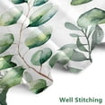 thumbnail image 3 of Small Half Size Stall Shower Curtain with 6 Hooks Shower Stall Curtain 36 x 72 Plant Sage Green Leaves 36 inch Shower Curtain for Bathroom/RV and Camper (Green Leaves), 3 of 14