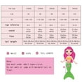 thumbnail image 4 of 3pcs Kids Girls Swimsuit Bathing Suits Kids Tails for Swimming Bikini Fish Tail Set Gift for Girls for Kids Girl 12-13 Years, 4 of 9