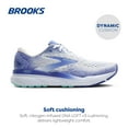 thumbnail image 2 of Brooks Women’s Ghost 16 Neutral Running Shoe - White/Amparo Blue/Limpet Shell - 5 Medium, 2 of 5