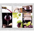 thumbnail image 1 of Wine Tapestry, Wine Collage with Barrel Bottle Wineglass Grape Gourmet Taste Beverage, Wall Hanging for Bedroom Living Room Dorm Decor, 80W X 60L Inches, Burgundy Light Green White, by Ambesonne, 1 of 1