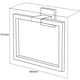 thumbnail image 3 of ángulo simple de acero inoxidable soporte de toalla de baño Levamdar 2035048-1, 3 of 5