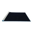 thumbnail image 2 of Ahgly Company Machine Washable Indoor Square Abstract Blue Modern Area Rugs, 3' Square, 2 of 4