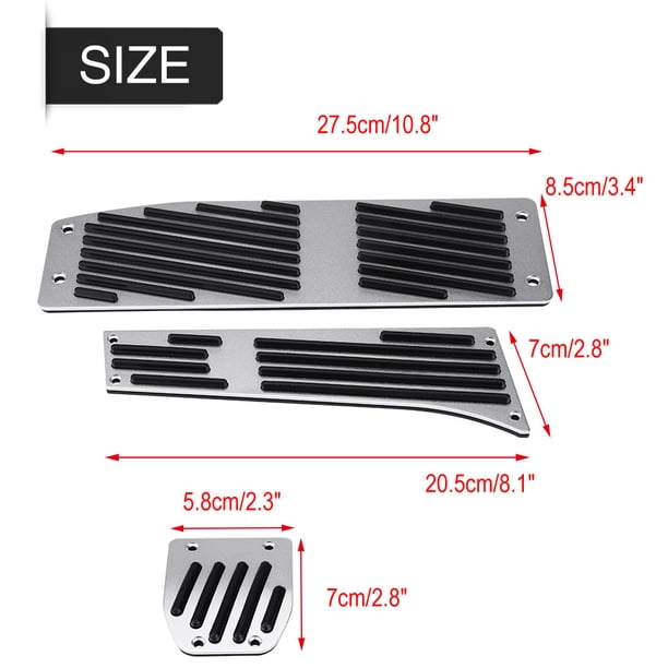 Pedales de pie de Coche 4 Uds, Almohadilla de Pedal de reposapi¨|s de Freno de Embrague de transmisi¨?n Manual de Coche para 1 3 5 7 X1 Serie E30 E32 for Pedales BMW z3,Accesorios BMW e46 320d,Tapa p Ecomeon no