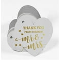 thumbnail image 3 of Inkdotpot 100 Pack Thank You From The New Wedding Favor Paper Tag Craft Real Gold Foil Hang Tag, 3 of 6