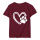 thumbnail image 5 of Fiudx Ofertas y Liquidaciones Moda Mujer Casual Cuello Redondo Impresión Blusa Manga Corta Camiseta Verano Tops, 5 of 5