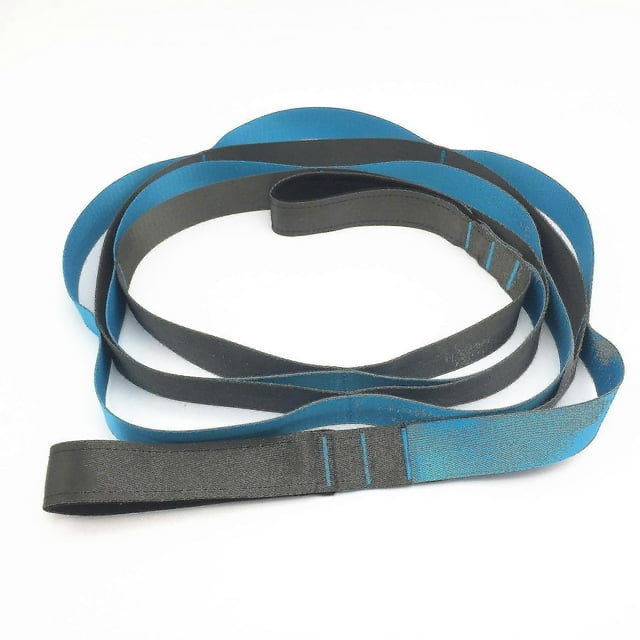 12-segment Nylon Yoga Tension Belt Yoga Supplies One-word Horse Split Chrysanthemum Rope Stretching Auxiliary Belt Tension Belt-fitness Stretching Str