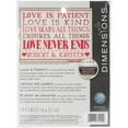 thumbnail image 2 of Dimensions Mini Counted Cross Stitch Kit 7"X5"-Love Is Patient (14 Count), 2 of 2