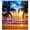 Color 3, variant on SPXUBZ Beach Shower Curtain Tropical Palm Tree Coastal Scenery Bath Curtain with Hooks Summer Bathroom Curtains Waterproof Polyester Fabric Home Decor 72Wx72L inch