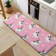thumbnail image 5 of Pink French Bulldog Love Heart Kitchen Rug Mat,Kitchen Runner Rugs Non Skid Washable,Decorative Kitchen Floor Mats for Kitchen,Sink,Laundry,17"x47.2", 5 of 7