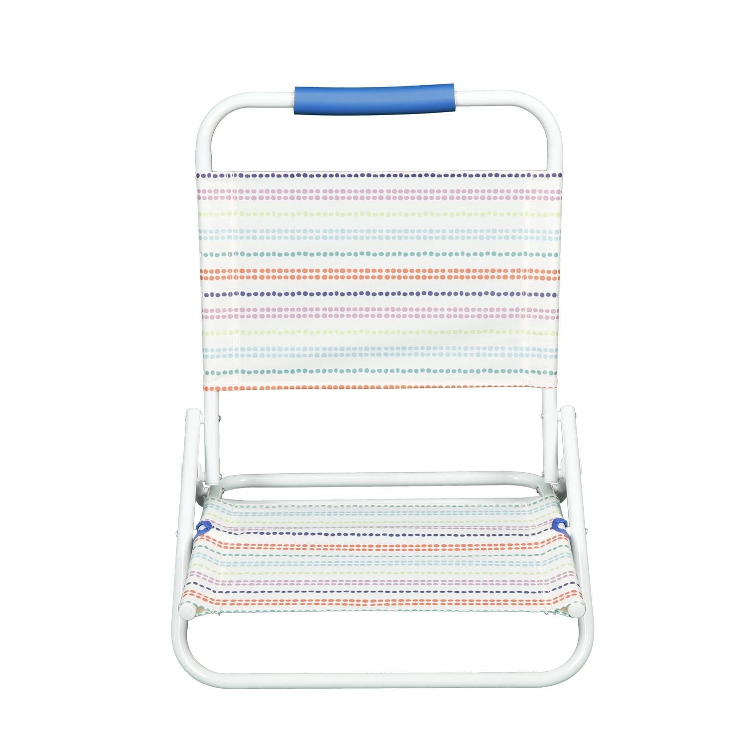 Mainstays Beach Sand Chair, Dots, New, 50% Recycled Polyester