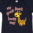 thumbnail image 4 of Inktastic My Great Aunt Loves Me- Cute Giraffe Boys or Girls Baby Bodysuit, 4 of 5