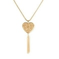 thumbnail image 4 of Collar de mujer Qarigey Estilo simple Hermosa joyería dorado Corazón Type2 NO2, 4 of 6