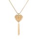 thumbnail image 1 of Collar de mujer Qarigey dorado Corazón, 1 of 6
