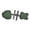 Green, variant on Natural Matatabi Fishbone Shaped Cat Chew Sticks, Organic Silvervine Wooden Dental Cleaning Toy for Kitten Adult Cat Teeth Grinding & Stress Relief
