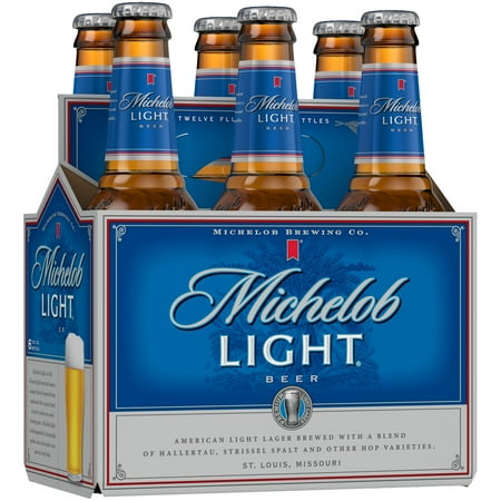 Michelob American Lager Beer 6 pack 12 fl oz Glass Bottles 4.3% ABV