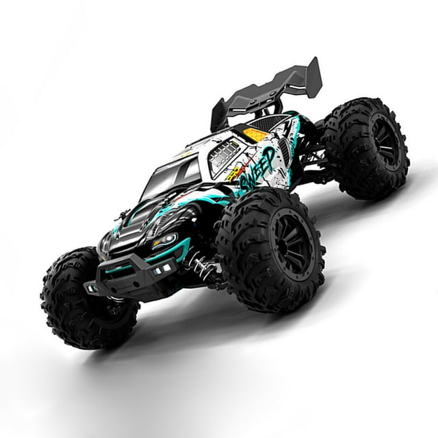 Camión RC CAR 2.4GHz 70 km/h Alta Velocidad 1/16 RC Motor Sin Escobillas LED LED 4WD Vehículo Racing CHEPING CAR para Niños Adultos