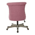 thumbnail image 3 of Hannah Tufted Office Chair in Orchid Purple Fabric with Gray Wood Base, 3 of 6