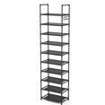thumbnail image 2 of Timotech Organizador de Zapatos, Zapatera, Organizador Alto de 10 Niveles para 20 a 25 Pares de Zapatos, Mueble para Zapatos con Ganchos Estrecho y Resistente para Entrada y Armarios, 2 of 7