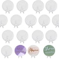 thumbnail image 2 of 20pack 3 Inch Round Acrylic Blanks For Badge Reels No Hole With Mini Small Easels For Display,Acrylic Coasters With Coin Display Stand, Plastic, No Gemstone, 2 of 4
