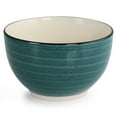thumbnail image 3 of Elama Gia 24 Piece Round Stoneware Dinnerware Set in Dark Green, 3 of 5