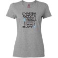 thumbnail image 3 of Inktastic Lymphedema Awareness Month Ribbon Women's T-Shirt, 3 of 5