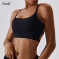 thumbnail image 2 of Sujetador deportivo con espalda descubierta para mujer, sujetadores cruzados en la espalda para Yoga, Top de entrenamiento, Top corto de gimnasia, ropa interior deportiva para correr, ropa deportiva, 2 of 5
