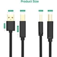 thumbnail image 3 of [Lot de 10] Câble d'Imprimante USB USB 2.0 A Mâle vers B Mâle 5 m, 3 of 9