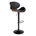 thumbnail image 1 of Silla Banco de Bar LUMO Altura Ajustable con Reposapiés y Diseño Negro Mediano, 1 of 7