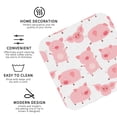 thumbnail image 4 of Pofeuu Kawaii Pigs Print Leather Coasters Set of 6, Round Cups Mugs Mat Pad for Home Kitchen Heat Resistant Drink Coasters,Square, 4 of 7