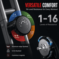 thumbnail image 6 of USLIM Folding Exercise Bike for Home Cardio Workout, 16-Level Magnetic Resistance, Quiet Ride, LCD Monitor, 300 lb Capacity, 6 of 6