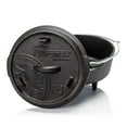 thumbnail image 2 of Petromax Cast Iron Dutch Oven for Cooking or Baking Outdoors Over a Campfire or in the Home Kitchen, Pre-Seasoned Cookware Conducts Heat Evenly, 3 Legs, 1.7 Quart, 2 of 7