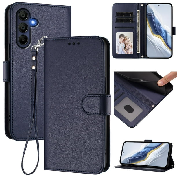 Funda Cartera GANGXUN para Samsung Galaxy A17 – Cierre Magnético, Protección RFID, Correa Desmontable, Compatible con Carga Inalámbrica