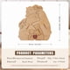 thumbnail image 2 of Adorno de oso de madera personalizado: escultura de oso personalizada con 2 a 8 nombres de familia, regalo de decoración del hogar para mamá, abuela, papá (6 nombres), 2 of 7
