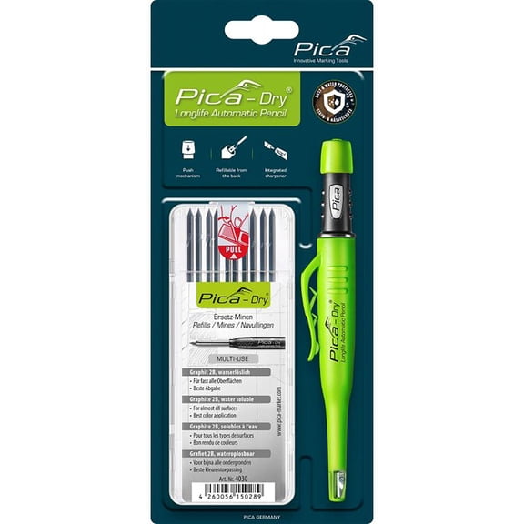Pica Dry Longlife Automatic Graphite Mechanical Pencil Blister Pack