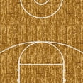 thumbnail image 2 of Milliken Themed Area Rug HOOPSTER Hoopster Brown Modern, 7' x 10', 2 of 4