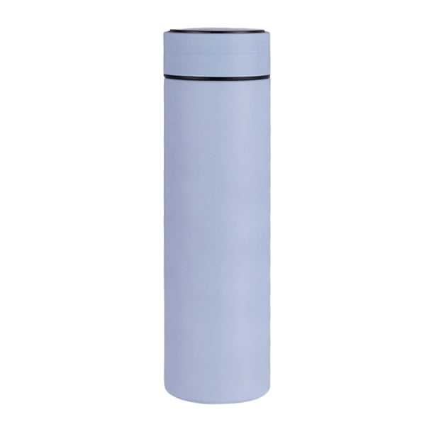316 Taza de Aislamiento Inteligente de Medición de Temperatura Taza de Regalo de Agua Del Hogar de Acero Inoxidable, 22.5x6.5x6.5cm Taza de Acero Inoxidable Negro