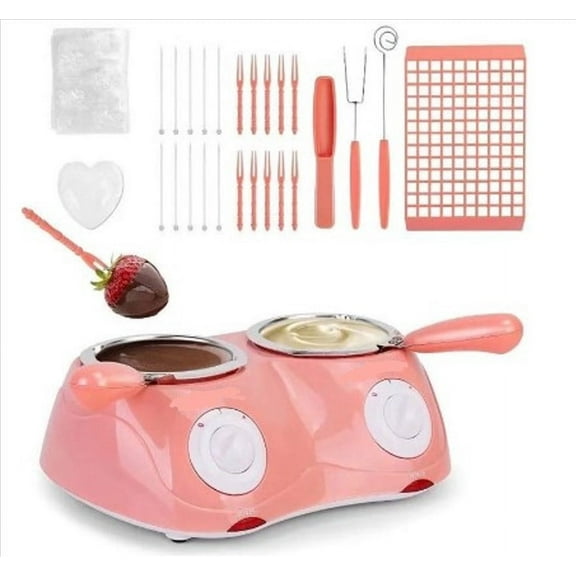 Chocolate Melting Pot Melter With Double Melting Pot Chocolate Warmer Chocolate Fondue Candy Maker Fondue Melting Pot Set For Strawberries Cheese Candy Butter