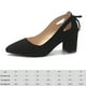 thumbnail image 2 of Zapatos de tacón cerrados con punta en punta antideslizantes clásicos tacones gruesos para fiesta de boda, 2 of 6