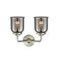 thumbnail image 4 of 284-2W-OB-G53 Innovations Lighting Bell - 2 Light Bath Vanity-11 Inches Tall and 13 Inches Wide-Oil Rubbed Bronze Finish-Light Smoke Glass Color, 4 of 7