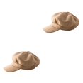 thumbnail image 4 of Minnieouse Gorras con visera Retro moda cálida boina de lana sombreros octogonales fácil de combinar diseño de visera a prueba de viento para fiesta Type2 NO2 Minnieouse CBP221411, 4 of 5