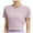 Purple, variant on MIUOWANP Women's Short Sleeve Tops Casual Striped Print Trendy Breathable Activewear Size M(6)Purple