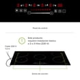 thumbnail image 4 of Parrilla de Inducción AVERA 5 Zonas 90cm 220V Vidrio Templado WIFI PIV590, 4 of 9